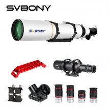 Svbony SV503 102ED Refraktor OTA Teleskop mit SV223 2 Zoll 90-Grad-Diagonalspiegel für Deepsky Astrofotografie Astronomie