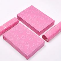 Niedliche Rosa Herz-Poly-Versandtaschen DIY Selbstklebende Umschläge Versandbeutel Plastik-Geschenkbox Kleidungs- und Kleiderverpackungsbeutel