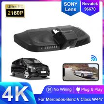Auto DVR Video Recorder Dash Cam Kamera Für Mercedes-Benz V Klasse EQV V300 W447 Vito 2024 2025, stecker und spielen 4K DashCam