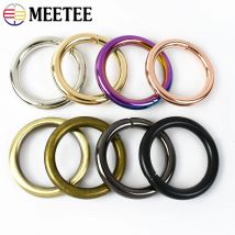 5/10 Stück Meetee 20–50 mm Metallring-Schnallen für Taschengurt, O-Ringe, Haken, Hundehalsband, Verschluss, Schlüsselanhänger, Schlaufen, Gurtband, Gürtelhaken, Hardware