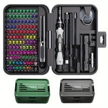 Mini kit di strumenti di riparazione micro magnetici con identificazione con codice colore, 108 punte per cacciavite magnetiche, adatto per iPhone, tavolo ecc.