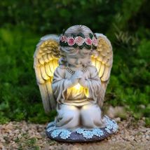 Kreative LED Harz Gebet Engel Solar Licht Outdoor Home Hof Garten Dekoration Ornamente Atmosphäre Beleuchtung
