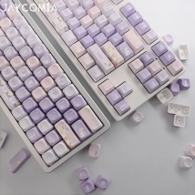 MOA/Cherry Profile Purple Rabbit PBT Keycaps, juego grande, Dye-Sub Alice ISO, teclas de diseño para teclado mecánico Wooting 75 Hi75