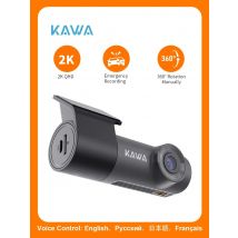 2K Dash Camera For Car DVR Dash Cam In The Car KAWA D5 Video Recorder Emergency Voice Control WiFi APP Monitor WDR Dashcam