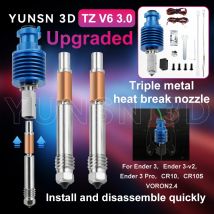 Hochgeschwindigkeits-Druckkopf-Upgrade TZ V6 3.0 Hotend-Kit für Ender 3/3 PRO VORON 2.4 Hi-End-Extruder J-Kopf für Prusa Ender 3 V2/CR10