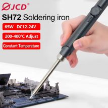 SH72 65W Mini Electric Soldering Iron Adjustable Temperature Portable Solder Welding Station SH-K KU D24 BC2 C4 Tip tool not T12
