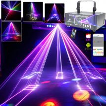 Android IOS APP 3W 2W 1W RGB Laser DJ Luce da discoteca Animazione Proiettore Fascio Dance Bar Decorazione di nozze Lampada ad effetto scenico G38N6