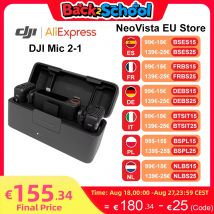 DJI Mic 2 micrófono inalámbrico con cancelación de ruido inteligente, grabación interna flotante de 32 bits, sonido optimizado, rango de 250m