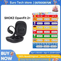 Original SHOKZ OpenFit 2 + T921 auriculares abiertos Dolby Audio inalámbrico Bluetooth auriculares con gancho para la oreja 48h batería de larga duración IP55