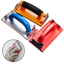 Soporte de papel de lija, herramienta de pulido, lijadora manual, herramienta abrasiva para carpintería, tablero de arena de pared con Clip de Metal para metat de madera, 1 ud.