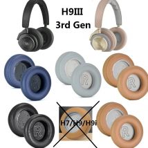 Cuscinetti auricolari per Bang & Olufsen B&O H9 3rd GEN, cuffie Beoplay HX sostitutive Cuscini auricolari in vera pelle di pecora Cuscinetti auricolari