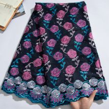 Sjd afrikanischer baumwoll spitzens toff hochwertige schweizer voile dubai baumwolle nigeria strass steine spitze für frauen brautkleider