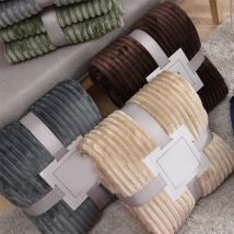 Große Flanell-Fleece-Überwurfdecke, 100 x 150 cm, Polyester, weich, gemütlich, leicht, luxuriöse Bettdecke für Damen, Herren und Kinder, langlebig