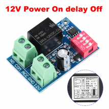 12 Volt Timer Relay On-Off Automotive Digital Delay Relay Electric Delay Timer Switch Cycle Time Delay Module YS-RT1C YS-RT1T