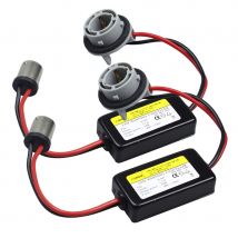 Upgrade 1 Pair 1156 P21W PY21W LED Decoder BA15S BAU15S Canbus Load Resistance Anti Flickering No Error 9-16V