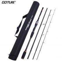 Goture Spinning Casting Angelrute 1,98 m-3,0 m 4 Setionen Carbon Faser Reise Angelrute Mit Tragbare Tasche Für karpfen Angeln Neue angelgerät
