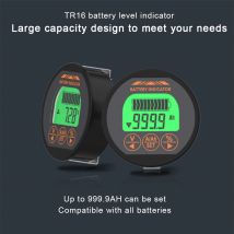 Tr16 dc 8-120v Batterie kapazitäts tester 50a 100a 350a Batterie kapazitäts anzeige digitales wasserdichtes Voltmeter Ampere meter mit Speicher