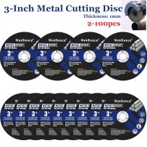 Nuevo disco de corte de resina de 3 pulgadas y 75 mm, disco de corte de metal Dremal, discos de pulido para amoladora angular, accesorios para herramientas de rotación, 2-100 piezas