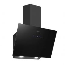 Cappa da cucina Energy Class A+ da 60 cm 700 m3/h 9 livelli di alimentazione con modalità di ricircolo/scarico Touch screen LED e spegnimento automatico in nero