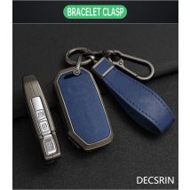 Zinklegierung + Leder Autoschlüsseletui für Kia Sportage 2023 2024 Ray Sorento Soul Telluride Cerato 2020 K5 K8 2022 Fernschlüsselhalter