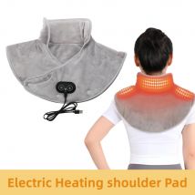 Elektrische Schulter Neck Pad Beheizte Therapie Massage Vibration Schal Zervikale Schmerzen Relief Lindern Fatig Wärmer Zurück Unterstützung Werkzeuge