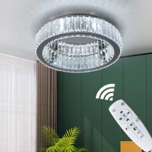 Moderna grande lampada da soffitto in cristallo LED Light Circle Chandelier Lustre Indoor camera da letto RC dimmerabile infissi soggiorno Hotel Decor