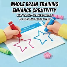 Left and Right Brain Development, Thinking Training Puzzle Toy Book, Teaching Aids for Children's Whole Brain Concentration Book