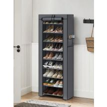 Scarpiera SONGMICS a 10 livelli: 58x28x160 cm, può contenere fino a 27 paia, organizer portaoggetti indipendente, grigio.