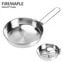 Fire Maple 304 składana patelnia ze stali nierdzewnej z trójwarstwową podstawą konstrukcyjną Antarcti 8 Cal Frypan na zewnątrz Camping