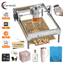 Carverall Lasergravurmaschine K15 PRO, 7W 12W Optische Leistung, Diodenlaser CNC-Maschine, 600mm/s, Unterstützt LightBurn, Laserwerkzeug