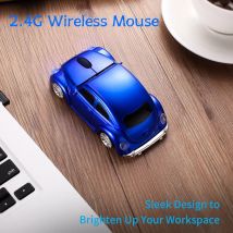 Coole drahtlose Mini-Rollmaus in klassischer Autoform, 2,4 G, optisch, ergonomisch, Computermäuse, Spiel, PC, Laptop, universelle kreative Geschenke