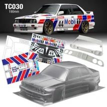 3style E30 M3 316 Sport Evolution 1/10 Drift RC PC Karosserie 190 mm Breite Transparent sauber ohne