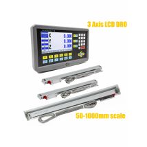 19 Languages LCD DRO Kit 3 Axis Milling Turning Lathe Grinder Machine Digital Readout Display and Linear Scale Encoder