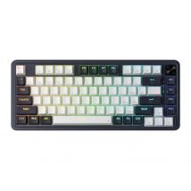 Redragon K673 PRO 75% Teclado para juegos RGB con junta inalámbrica, teclado mecánico compacto de 3