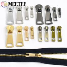 Meetee 5/10 Stück 3 #   5 #   8 #   Metall-Reißverschluss-Abzieher, Nähen, Reißverschlüsse, Schieber für Kleidung, Tasche, Reißverschlüsse, Reparatur, DIY-Hardware-Zubehör