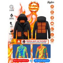 Huelora 9 Area Heating Jacket Women Waterproof Apparel Cold Weather Men Outdoor Heated Work Coats (Not Included The Power Bank)
