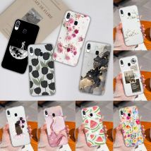 Per Samsung Galaxy A40 A41 Cassa Del Telefono Semplice Creativo Trasparente Della Copertura Posteriore Per Samsung A 40 A 41 Morbido TPU Del Silicone Anti Goccia Fundas