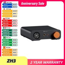 Wzmacniacz słuchawkowy Fosi Audio ZH3 HIFI AKM4493SEQ, biurkowy DAC, w pełni zbalansowany przedwzmacniacz z pilotem i wejściem sygnału 12V.