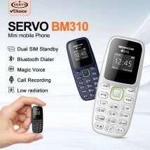 SERVO BM310 2G GSM Mini-Handy, 2 SIMs, Bluetooth-Zifferblatt, automatische Anrufaufzeichnung, schwarze Liste, mehrsprachiges kleines Mobiltelefon, geringe Strahlung