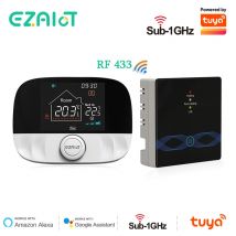 Inteligentny termostat Tuya Wifi RF Bezprzewodowy regulator temperatury do ogrzewania wody kotła gazowego Współpracuje z Alexa Google Home