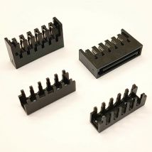 Angitu Crimped SATA Male Power Housing Connector Plastic Shell 180/90 degree Cap for PC computer hard disk power-2pcs