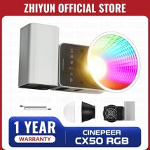 ZHIYUN Ufficiale CINEPEER CX50 RGB Luce Video a Colori 2700K-6500K Luce per Fotocamera Portatile Controllo App per Studio Illuminazione dal vivo