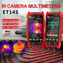 TOOLTOP ET14S 2In1 Termocamera Multimetro Schermo da 2.8 Pollici Circuito PCB Ispezione Auto Termocamera A Infrarossi Multimetro
