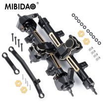 MIBIDAO Messinggewichte verlängert/Länge Vorder- und Hinterachse für Axial SCX24 Deadbolt C10 Wrangler Gladiator Bronco 1/24 RC Car