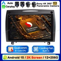 Android 15 Autoradio Für Mercedes Benz SLK Klasse R171 2004-2011 Multimedia Viedo Player Carplay Auto Head Unit 4G WIFI QLED BT