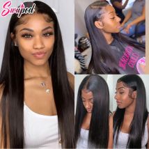 200 Densità 13x4 13x6 Hd Frontale Del Merletto Parrucche Dei Capelli Umani Dritto 360 Parrucca Frontale Del Merletto Prepizzicato 4x4 Chiusura Parrucca Del Merletto capelli Remy