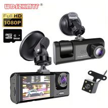 3 Lens Car Dvr 1080P Dash Cam for Cars Camera for Vehicle Recorder Video Front and Rear Camera Dashcam Black Box Car Accsesories