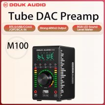 Douk Audio Mini-Digitalverstärker COAX / OPT Integrierter Bluetooth 5.0 Amp Heim-/Auto-/Marine-Audioverstärker USB-Player 24B/192K