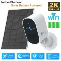 1080P WiFi Camera Solar Battery Outdoor Wireless Solar Powered Security Camera AI Motion Detection Two Way Audio Night Vision