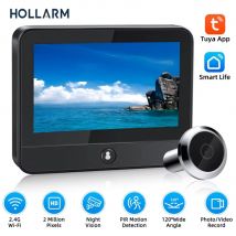 Hollarm 4,3 Zoll WiFi Digital Video Türklingel Tuya Smart Türspion Kamera Home Security PIR Nachtsicht Bewegungserkennung